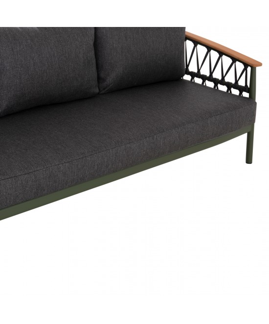 ΣΕΤ ΣΑΛΟΝΙ 5ΤΜΧ STREAM HM6426.07 ΠΡΑΣΙΝΟ ΑΛΟΥΜΙΝΙΟ-ΑΝΘΡΑΚΙ ΣΧΟΙΝΙ-OLEFIN