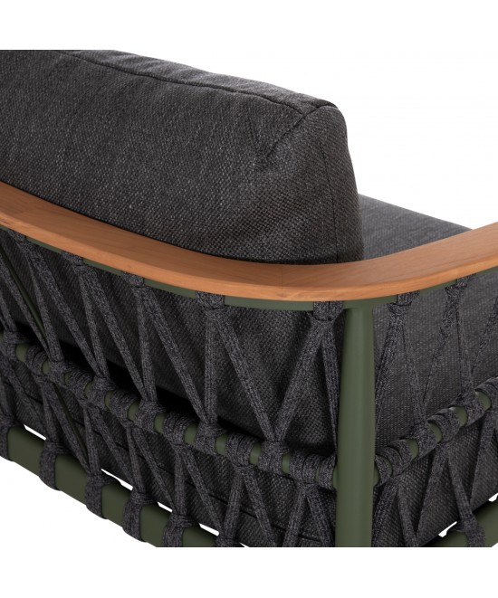 ΣΕΤ ΣΑΛΟΝΙ 5ΤΜΧ STREAM HM6426.07 ΠΡΑΣΙΝΟ ΑΛΟΥΜΙΝΙΟ-ΑΝΘΡΑΚΙ ΣΧΟΙΝΙ-OLEFIN