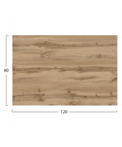ΕΠΙΦΑΝΕΙΑ ΤΡΑΠΕΖΙΟΥ HPL ΟΡΘΟΓΩΝΙΑ HM5840.36 SONAMA OAK 120x80εκ.