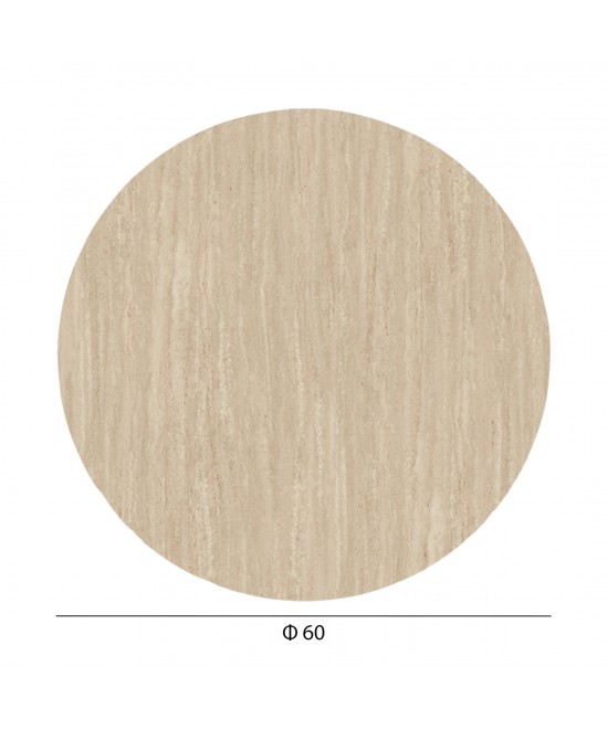 ΕΠΙΦΑΝΕΙΑ ΤΡΑΠΕΖΙΟΥ HPL ΣΤΡΟΓΓΥΛΗ HM5841.35 TRAVERTINE Φ60εκ.