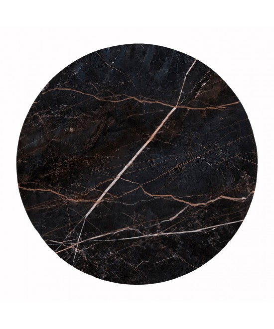 ΕΠΙΦΑΝΕΙΑ ΤΡΑΠΕΖΙΟΥ HPL ΣΤΡΟΓΓΥΛΗ HM6351.34 BLACK MARBLE Φ120εκ.