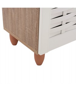 ΠΑΠΟΥΤΣΟΘΗΚΗ-ΝΤΟΥΛΑΠΙ ΞΥΛΙΝΗ HM2208.06 SONAMΑ ΛΕΥΚΗ 77Χ34Χ67,5 εκ.