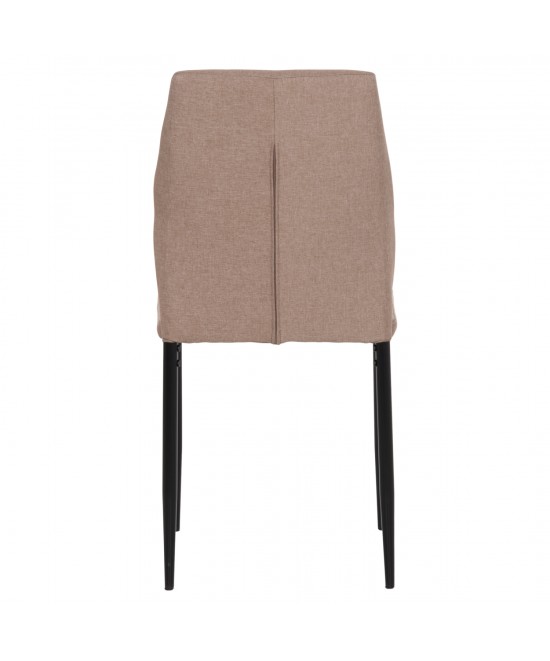 ΚΑΡΕΚΛΑ ΤΡΑΠΕΖΑΡΙΑΣ DIAZ HM18346.04 ΜΠΕΖ ΥΦΑΣΜΑ-ΜΕΤΑΛΛΙΚΑ ΠΟΔΙΑ ΜΑΥΡΑ 43x52x87Υεκ.