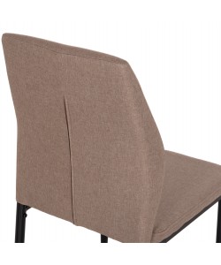 ΚΑΡΕΚΛΑ ΤΡΑΠΕΖΑΡΙΑΣ DIAZ HM18346.04 ΜΠΕΖ ΥΦΑΣΜΑ-ΜΕΤΑΛΛΙΚΑ ΠΟΔΙΑ ΜΑΥΡΑ 43x52x87Υεκ.