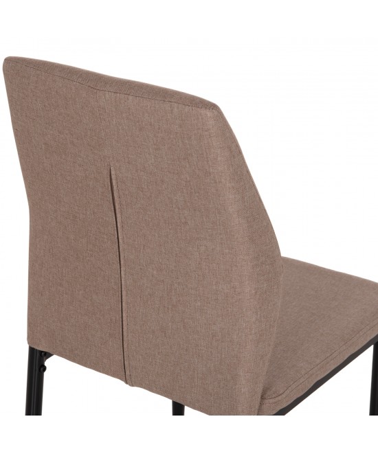 ΚΑΡΕΚΛΑ ΤΡΑΠΕΖΑΡΙΑΣ DIAZ HM18346.04 ΜΠΕΖ ΥΦΑΣΜΑ-ΜΕΤΑΛΛΙΚΑ ΠΟΔΙΑ ΜΑΥΡΑ 43x52x87Υεκ.