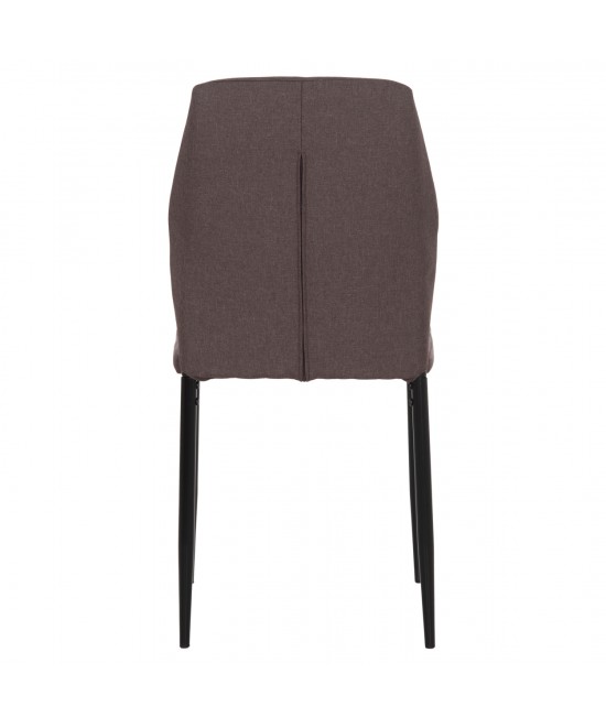 ΚΑΡΕΚΛΑ ΤΡΑΠΕΖΑΡΙΑΣ DIAZ HM18346.03 ΚΑΦΕ ΥΦΑΣΜΑ-ΜΕΤΑΛΛΙΚΑ ΠΟΔΙΑ ΜΑΥΡΑ 43x52x87Υεκ.