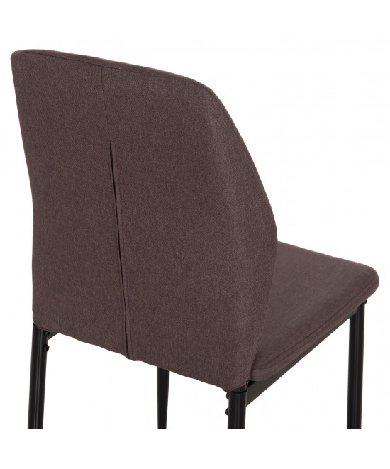 ΚΑΡΕΚΛΑ ΤΡΑΠΕΖΑΡΙΑΣ DIAZ HM18346.03 ΚΑΦΕ ΥΦΑΣΜΑ-ΜΕΤΑΛΛΙΚΑ ΠΟΔΙΑ ΜΑΥΡΑ 43x52x87Υεκ.