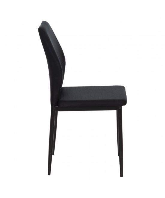 ΚΑΡΕΚΛΑ ΤΡΑΠΕΖΑΡΙΑΣ DIAZ HM18346.02 ΜΑΥΡΟ ΥΦΑΣΜΑ & ΜΕΤΑΛΛΙΚΑ ΠΟΔΙΑ 43x52x87Υεκ.