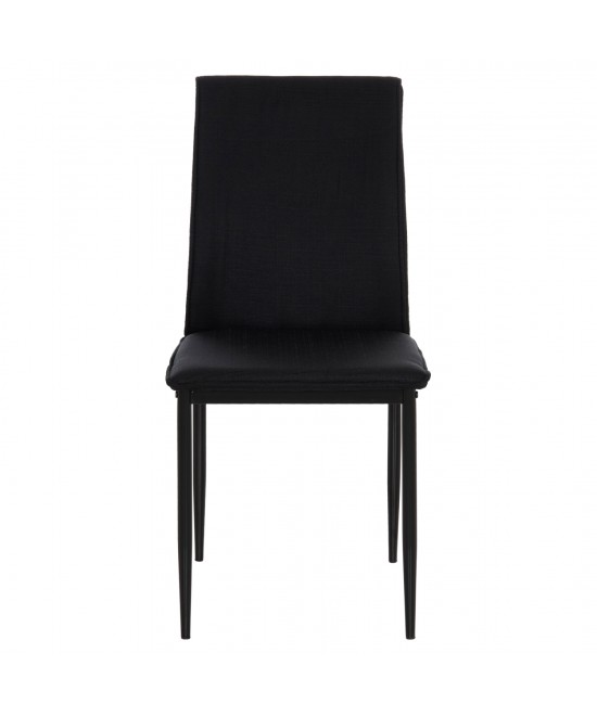 ΚΑΡΕΚΛΑ ΤΡΑΠΕΖΑΡΙΑΣ PERKY HM18347.02 ΜΑΥΡΟ ΥΦΑΣΜΑ & ΜΕΤΑΛΛΙΚΑ ΠΟΔΙΑ 44x60x87Υεκ