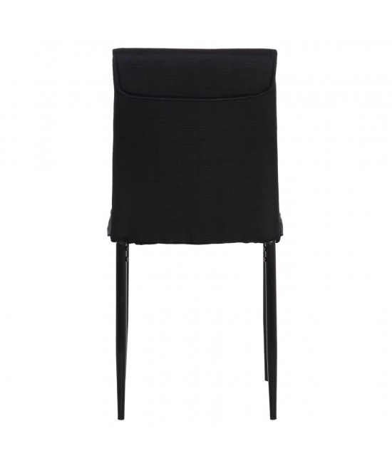 ΚΑΡΕΚΛΑ ΤΡΑΠΕΖΑΡΙΑΣ PERKY HM18347.02 ΜΑΥΡΟ ΥΦΑΣΜΑ & ΜΕΤΑΛΛΙΚΑ ΠΟΔΙΑ 44x60x87Υεκ