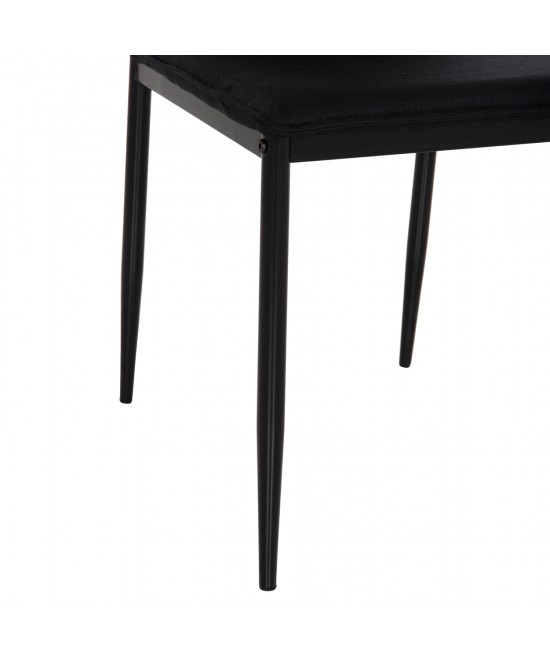 ΚΑΡΕΚΛΑ ΤΡΑΠΕΖΑΡΙΑΣ PERKY HM18347.02 ΜΑΥΡΟ ΥΦΑΣΜΑ & ΜΕΤΑΛΛΙΚΑ ΠΟΔΙΑ 44x60x87Υεκ