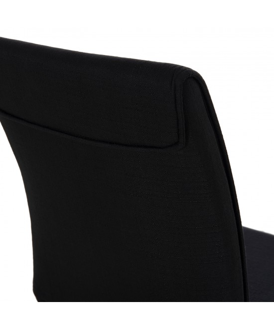 ΚΑΡΕΚΛΑ ΤΡΑΠΕΖΑΡΙΑΣ PERKY HM18347.02 ΜΑΥΡΟ ΥΦΑΣΜΑ & ΜΕΤΑΛΛΙΚΑ ΠΟΔΙΑ 44x60x87Υεκ