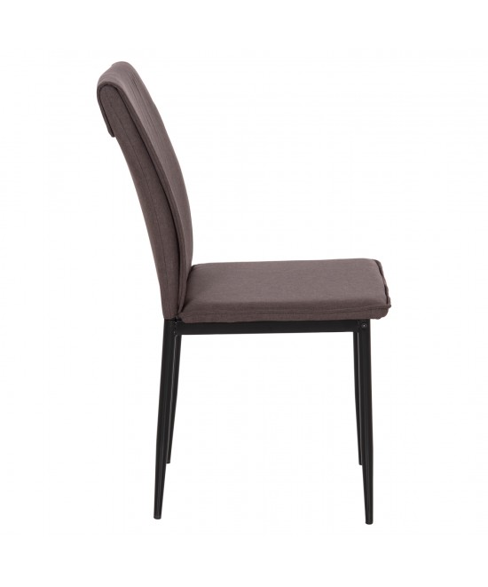 ΚΑΡΕΚΛΑ ΤΡΑΠΕΖΑΡΙΑΣ PERKY HM18347.03 ΚΑΦΕ ΥΦΑΣΜΑ-ΜΕΤΑΛ. ΠΟΔΙΑ ΜΑΥΡΑ 44x60x87Υεκ