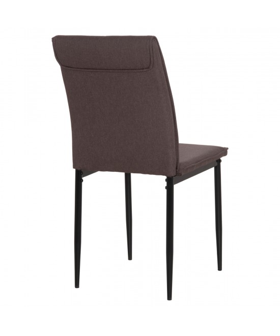 ΚΑΡΕΚΛΑ ΤΡΑΠΕΖΑΡΙΑΣ PERKY HM18347.03 ΚΑΦΕ ΥΦΑΣΜΑ-ΜΕΤΑΛ. ΠΟΔΙΑ ΜΑΥΡΑ 44x60x87Υεκ