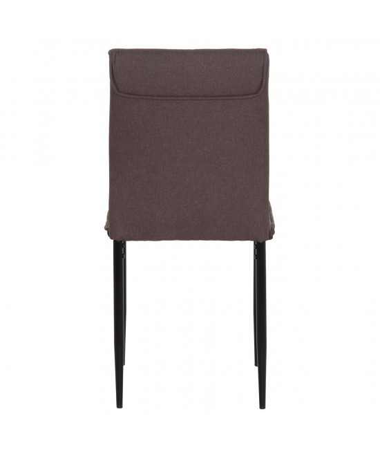 ΚΑΡΕΚΛΑ ΤΡΑΠΕΖΑΡΙΑΣ PERKY HM18347.03 ΚΑΦΕ ΥΦΑΣΜΑ-ΜΕΤΑΛ. ΠΟΔΙΑ ΜΑΥΡΑ 44x60x87Υεκ