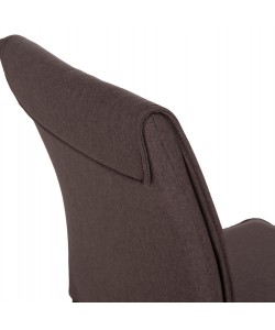 ΚΑΡΕΚΛΑ ΤΡΑΠΕΖΑΡΙΑΣ PERKY HM18347.03 ΚΑΦΕ ΥΦΑΣΜΑ-ΜΕΤΑΛ. ΠΟΔΙΑ ΜΑΥΡΑ 44x60x87Υεκ