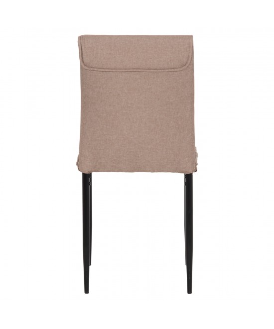 ΚΑΡΕΚΛΑ ΤΡΑΠΕΖΑΡΙΑΣ PERKY HM18347.04 ΜΠΕΖ ΥΦΑΣΜΑ-ΜΕΤΑΛ. ΠΟΔΙΑ ΜΑΥΡΑ 44x60x87Υεκ