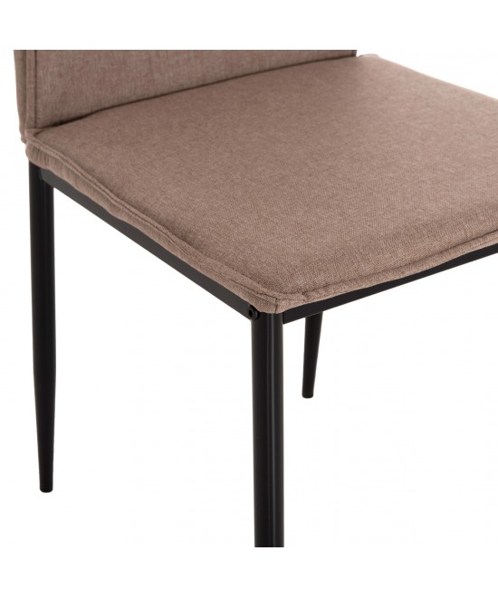 ΚΑΡΕΚΛΑ ΤΡΑΠΕΖΑΡΙΑΣ PERKY HM18347.04 ΜΠΕΖ ΥΦΑΣΜΑ-ΜΕΤΑΛ. ΠΟΔΙΑ ΜΑΥΡΑ 44x60x87Υεκ