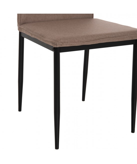 ΚΑΡΕΚΛΑ ΤΡΑΠΕΖΑΡΙΑΣ PERKY HM18347.04 ΜΠΕΖ ΥΦΑΣΜΑ-ΜΕΤΑΛ. ΠΟΔΙΑ ΜΑΥΡΑ 44x60x87Υεκ