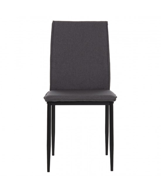 ΚΑΡΕΚΛΑ ΤΡΑΠΕΖΑΡΙΑΣ PERKY HM18347.01 ΓΚΡΙ ΥΦΑΣΜΑ-ΜΕΤΑΛ. ΠΟΔΙΑ ΜΑΥΡΑ 44x60x87Υεκ