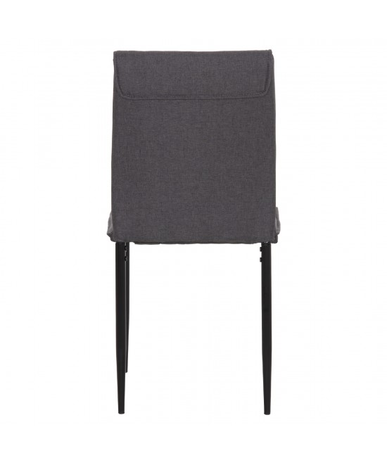 ΚΑΡΕΚΛΑ ΤΡΑΠΕΖΑΡΙΑΣ PERKY HM18347.01 ΓΚΡΙ ΥΦΑΣΜΑ-ΜΕΤΑΛ. ΠΟΔΙΑ ΜΑΥΡΑ 44x60x87Υεκ