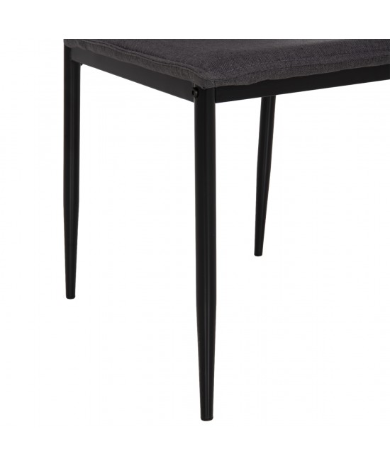 ΚΑΡΕΚΛΑ ΤΡΑΠΕΖΑΡΙΑΣ PERKY HM18347.01 ΓΚΡΙ ΥΦΑΣΜΑ-ΜΕΤΑΛ. ΠΟΔΙΑ ΜΑΥΡΑ 44x60x87Υεκ