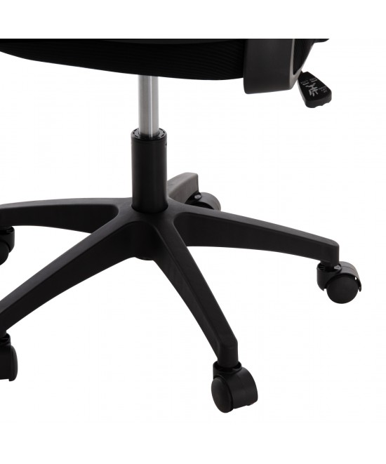 ΚΑΡΕΚΛΑ ΓΡΑΦΕΙΟΥ BLAZER HM1205.01 ΜΑΥΡΟ MESH-ΜΑΥΡΟΣ ΣΚΕΛΕΤΟΣ 60x58x110-130Υεκ.