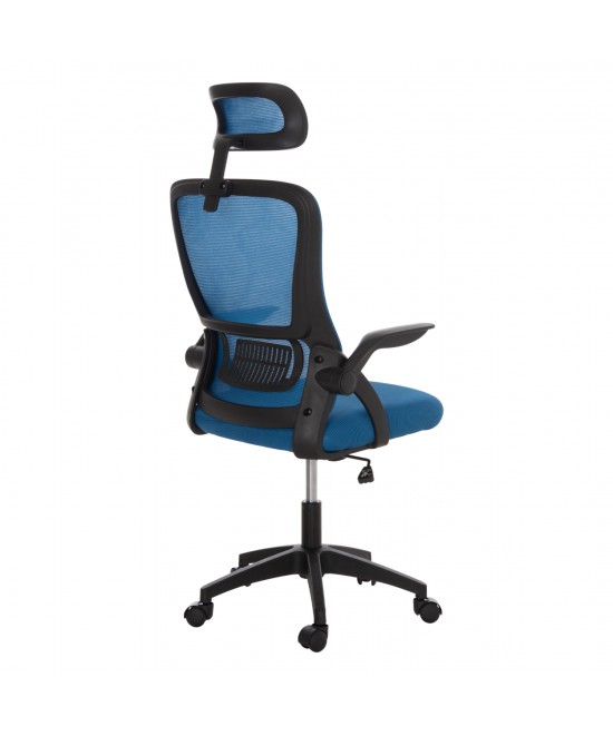 ΚΑΡΕΚΛΑ ΓΡΑΦΕΙΟΥ BLAZER HM1205.03 ΜΠΛΕ MESH-ΜΑΥΡΟΣ ΣΚΕΛΕΤΟΣ 60x58x110-130Υεκ.