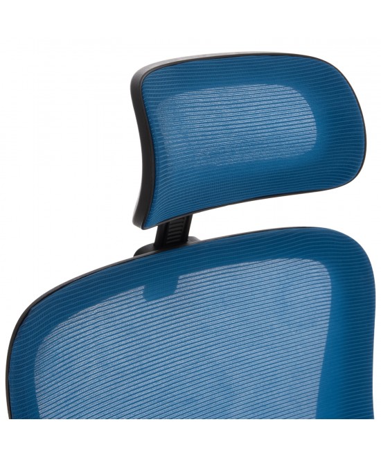 ΚΑΡΕΚΛΑ ΓΡΑΦΕΙΟΥ BLAZER HM1205.03 ΜΠΛΕ MESH-ΜΑΥΡΟΣ ΣΚΕΛΕΤΟΣ 60x58x110-130Υεκ.