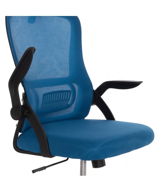 ΚΑΡΕΚΛΑ ΓΡΑΦΕΙΟΥ BLAZER HM1205.03 ΜΠΛΕ MESH-ΜΑΥΡΟΣ ΣΚΕΛΕΤΟΣ 60x58x110-130Υεκ.