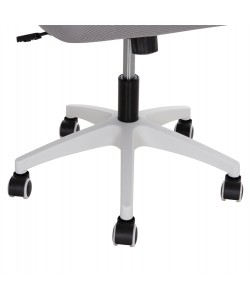 ΚΑΡΕΚΛΑ ΓΡΑΦΕΙΟΥ BLAZER HM1205.02 ΓΚΡΙ MESH-ΛΕΥΚΟΣ ΣΚΕΛΕΤΟΣ 60x58x110-130Υεκ.