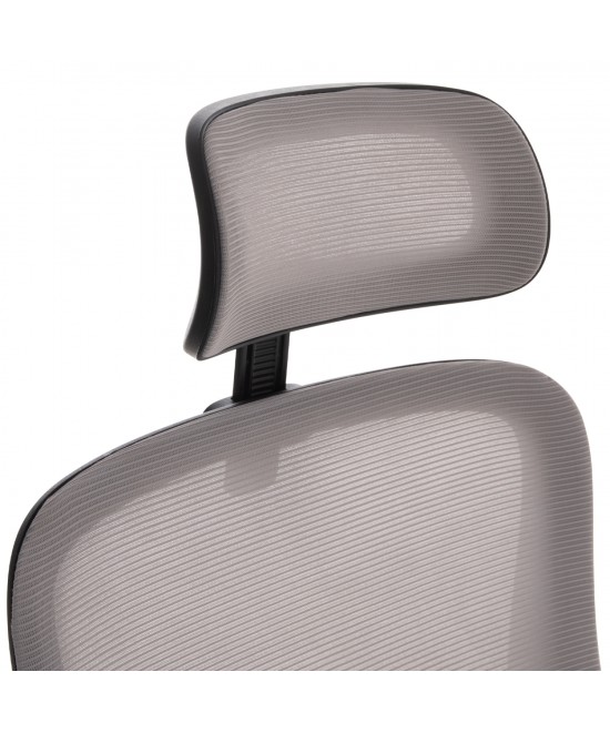 ΚΑΡΕΚΛΑ ΓΡΑΦΕΙΟΥ BLAZER HM1205.05 ΓΚΡΙ MESH-ΜΑΥΡΟΣ ΣΚΕΛΕΤΟΣ 60x58x110-130Υεκ.