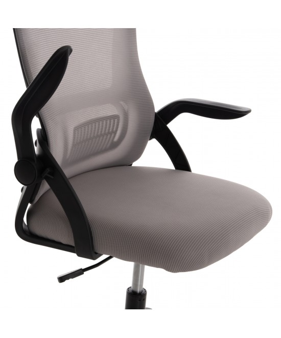 ΚΑΡΕΚΛΑ ΓΡΑΦΕΙΟΥ BLAZER HM1205.05 ΓΚΡΙ MESH-ΜΑΥΡΟΣ ΣΚΕΛΕΤΟΣ 60x58x110-130Υεκ.