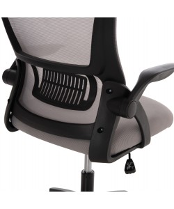 ΚΑΡΕΚΛΑ ΓΡΑΦΕΙΟΥ BLAZER HM1205.05 ΓΚΡΙ MESH-ΜΑΥΡΟΣ ΣΚΕΛΕΤΟΣ 60x58x110-130Υεκ.