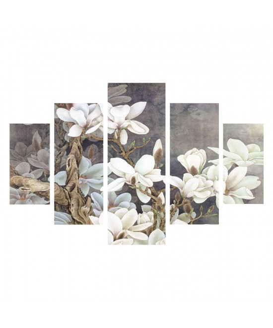ΠΕΝΤΑΠΤΥΧΟΣ ΠΙΝΑΚΑΣ MDF MAGNOLIA KOBUS HM7207.01 82X56x0,3 εκ.