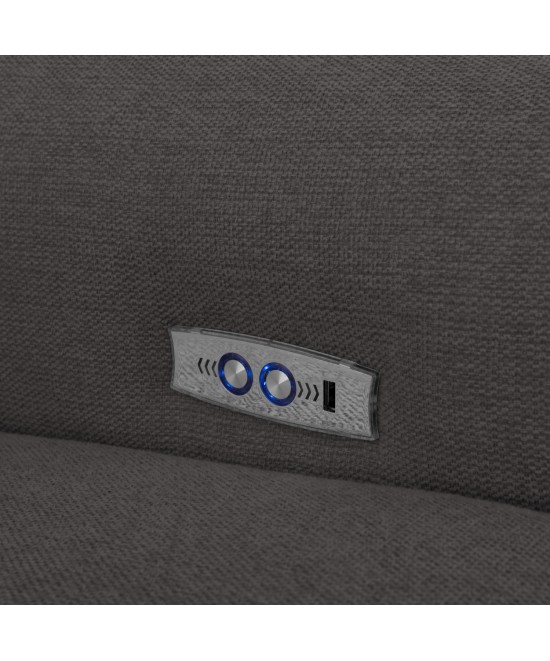 ΓΩΝΙΑΚΟΣ ΚΑΝΑΠΕΣ ΜΕ RECLINE ORACLE HM3290.01 ΓΚΡΙ ΥΦΑΣΜΑ 260x260x90(κάθισμα)x94Υεκ.