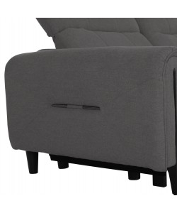 ΓΩΝΙΑΚΟΣ ΚΑΝΑΠΕΣ ΜΕ RECLINE ORACLE HM3290.01 ΓΚΡΙ ΥΦΑΣΜΑ 260x260x90(κάθισμα)x94Υεκ.