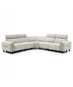 ΓΩΝΙΑΚΟΣ ΚΑΝΑΠΕΣ ΜΕ RECLINE ORACLE HM3290.02 ΜΠΕΖ ΥΦΑΣΜΑ 260x260x90(κάθισμα)x94Υεκ.