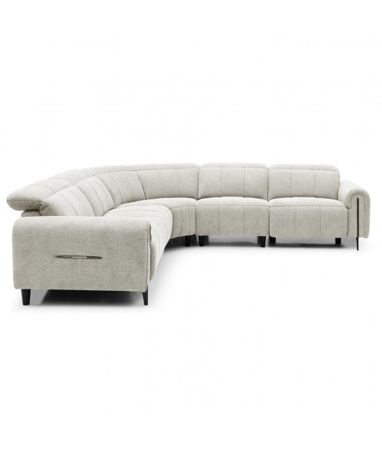 ΓΩΝΙΑΚΟΣ ΚΑΝΑΠΕΣ ΜΕ RECLINE ORACLE HM3290.02 ΜΠΕΖ ΥΦΑΣΜΑ 260x260x90(κάθισμα)x94Υεκ.