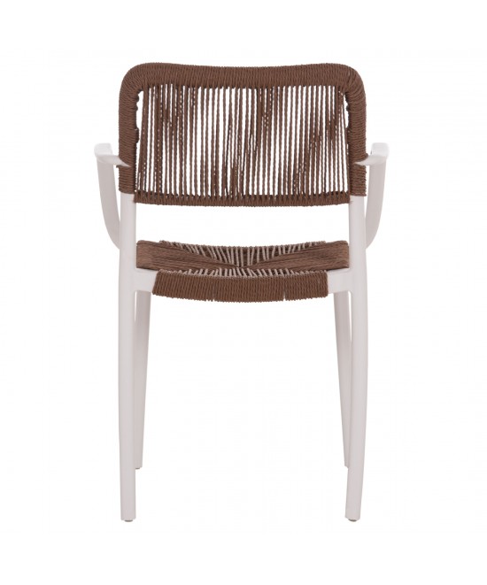 ΠΟΛΥΘΡΟΝΑ ΕΞ.ΧΩΡΟΥ STRIDER HM6391.01 ΛΕΥΚΟ ΠΟΛΥΠΡΟΠΥΛΕΝΙΟ--ΚΑΦΕ ΣΧΟΙΝΙ 57x53x80Υεκ.