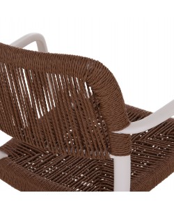 ΠΟΛΥΘΡΟΝΑ ΕΞ.ΧΩΡΟΥ STRIDER HM6391.01 ΛΕΥΚΟ ΠΟΛΥΠΡΟΠΥΛΕΝΙΟ--ΚΑΦΕ ΣΧΟΙΝΙ 57x53x80Υεκ.