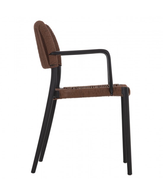 ΠΟΛΥΘΡΟΝΑ ΕΞ.ΧΩΡΟΥ STRIDER HM6391.02 ΜΑΥΡΟ ΠΟΛΥΠΡΟΠΥΛΕΝΙΟ--ΚΑΦΕ ΣΧΟΙΝΙ 57x53x80Υεκ.