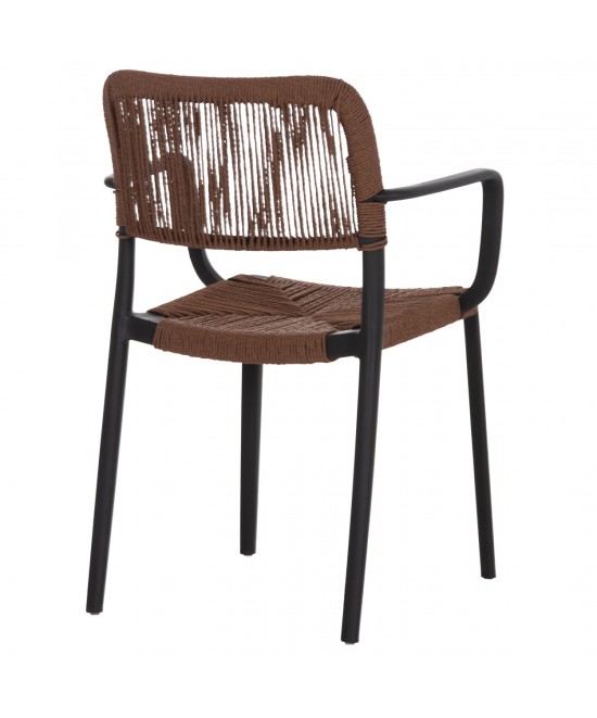 ΠΟΛΥΘΡΟΝΑ ΕΞ.ΧΩΡΟΥ STRIDER HM6391.02 ΜΑΥΡΟ ΠΟΛΥΠΡΟΠΥΛΕΝΙΟ--ΚΑΦΕ ΣΧΟΙΝΙ 57x53x80Υεκ.