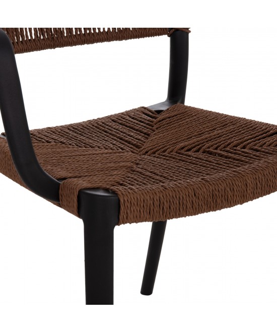 ΠΟΛΥΘΡΟΝΑ ΕΞ.ΧΩΡΟΥ STRIDER HM6391.02 ΜΑΥΡΟ ΠΟΛΥΠΡΟΠΥΛΕΝΙΟ--ΚΑΦΕ ΣΧΟΙΝΙ 57x53x80Υεκ.