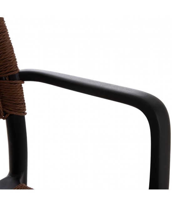 ΠΟΛΥΘΡΟΝΑ ΕΞ.ΧΩΡΟΥ STRIDER HM6391.02 ΜΑΥΡΟ ΠΟΛΥΠΡΟΠΥΛΕΝΙΟ--ΚΑΦΕ ΣΧΟΙΝΙ 57x53x80Υεκ.