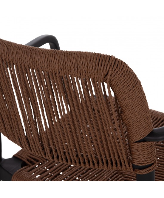 ΠΟΛΥΘΡΟΝΑ ΕΞ.ΧΩΡΟΥ STRIDER HM6391.02 ΜΑΥΡΟ ΠΟΛΥΠΡΟΠΥΛΕΝΙΟ--ΚΑΦΕ ΣΧΟΙΝΙ 57x53x80Υεκ.