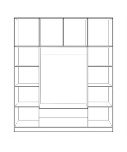 ΝΤΟΥΛΑΠΑ 4ΦΥΛΛΗ ΜΕ ΠΑΤΑΡΙ ΚΑΙ 2 ΣΥΡΤΑΡΙΑ 200Χ240Χ55.5εκ ZEBRANO HM11224.01