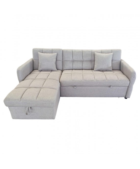 ΓΩΝΙΑΚΟΣ ΚΑΝΑΠΕΣ-ΚΡΕΒΑΤΙ ΑΝΑΣΤΡΕΨΙΜΟΣ NEZU HM3294.02 ΜΠΕΖ ΥΦΑΣΜΑ 210x140x78Υεκ. ΓΩΝΙΑΚΟΣ ΚΑΝΑΠΕΣ-ΚΡΕΒΑΤΙ ΑΝΑΣΤΡΕΨΙΜΟΣ NEZU HM3294.02 ΜΠΕΖ ΥΦΑΣΜΑ 210x140x78Υεκ.