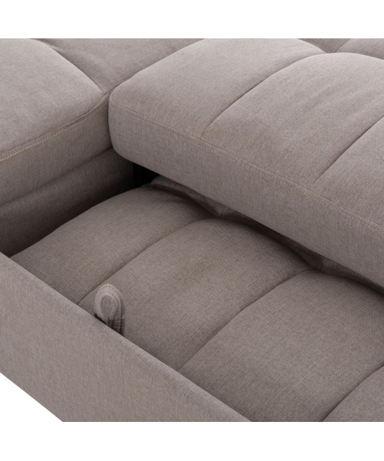 ΓΩΝΙΑΚΟΣ ΚΑΝΑΠΕΣ-ΚΡΕΒΑΤΙ ΑΝΑΣΤΡΕΨΙΜΟΣ NEZU HM3294.02 ΜΠΕΖ ΥΦΑΣΜΑ 210x140x78Υεκ. ΓΩΝΙΑΚΟΣ ΚΑΝΑΠΕΣ-ΚΡΕΒΑΤΙ ΑΝΑΣΤΡΕΨΙΜΟΣ NEZU HM3294.02 ΜΠΕΖ ΥΦΑΣΜΑ 210x140x78Υεκ.