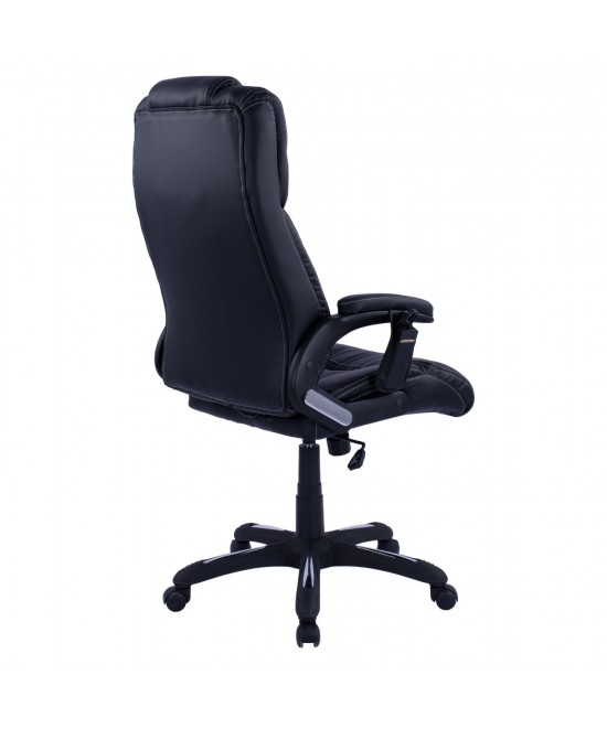 ΚΑΡΕΚΛΑ ΓΡΑΦΕΙΟΥ THORIN HM1050.01 ΜΕ MASSAGE ΜΑΥΡΗ HOMEMARKT 62x70x127Y εκ.